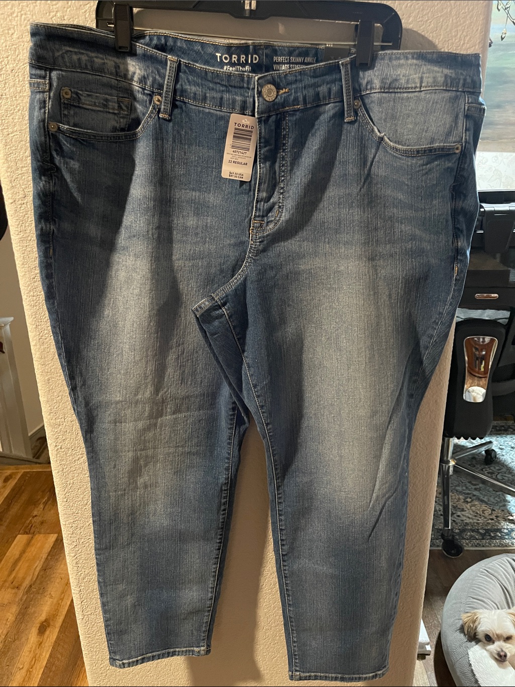 Torrid Light Blue Straight Leg Jeans 22r New